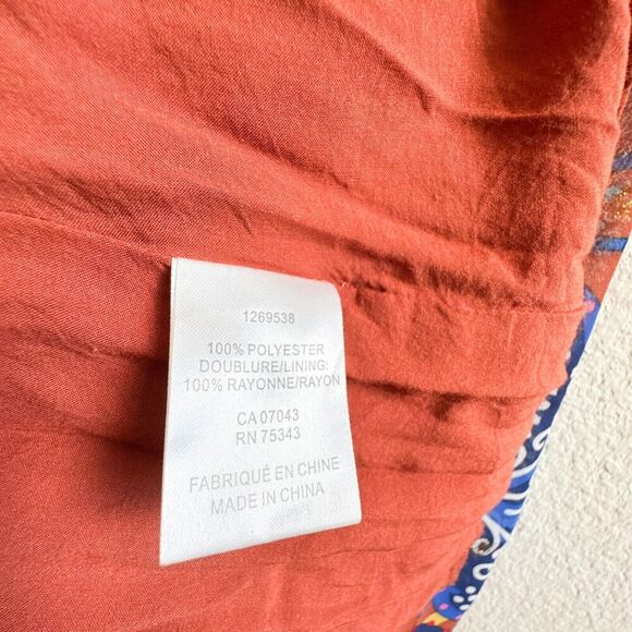 House of Harlow Maxi Tiered Floral Rustic Boho Long Sleeve Dress Size Small - Picture 5 of 14